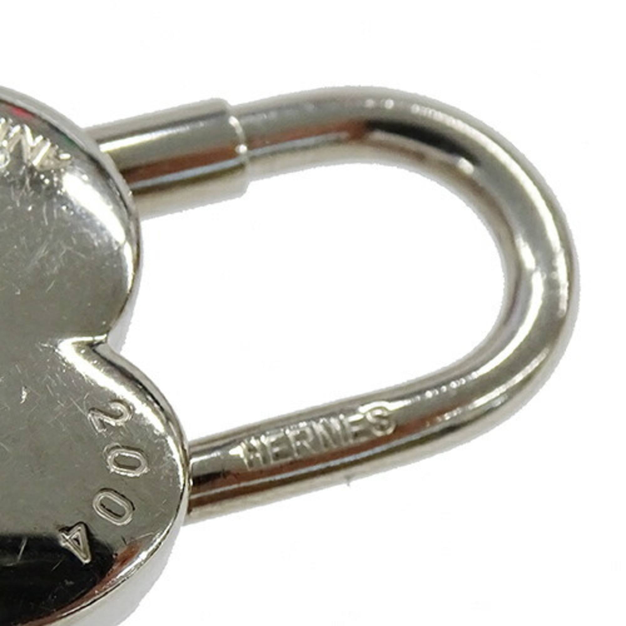 Hermes HERMES Viviride Women's Men's Heart Key Padlock 2004 Limited Edition Silver