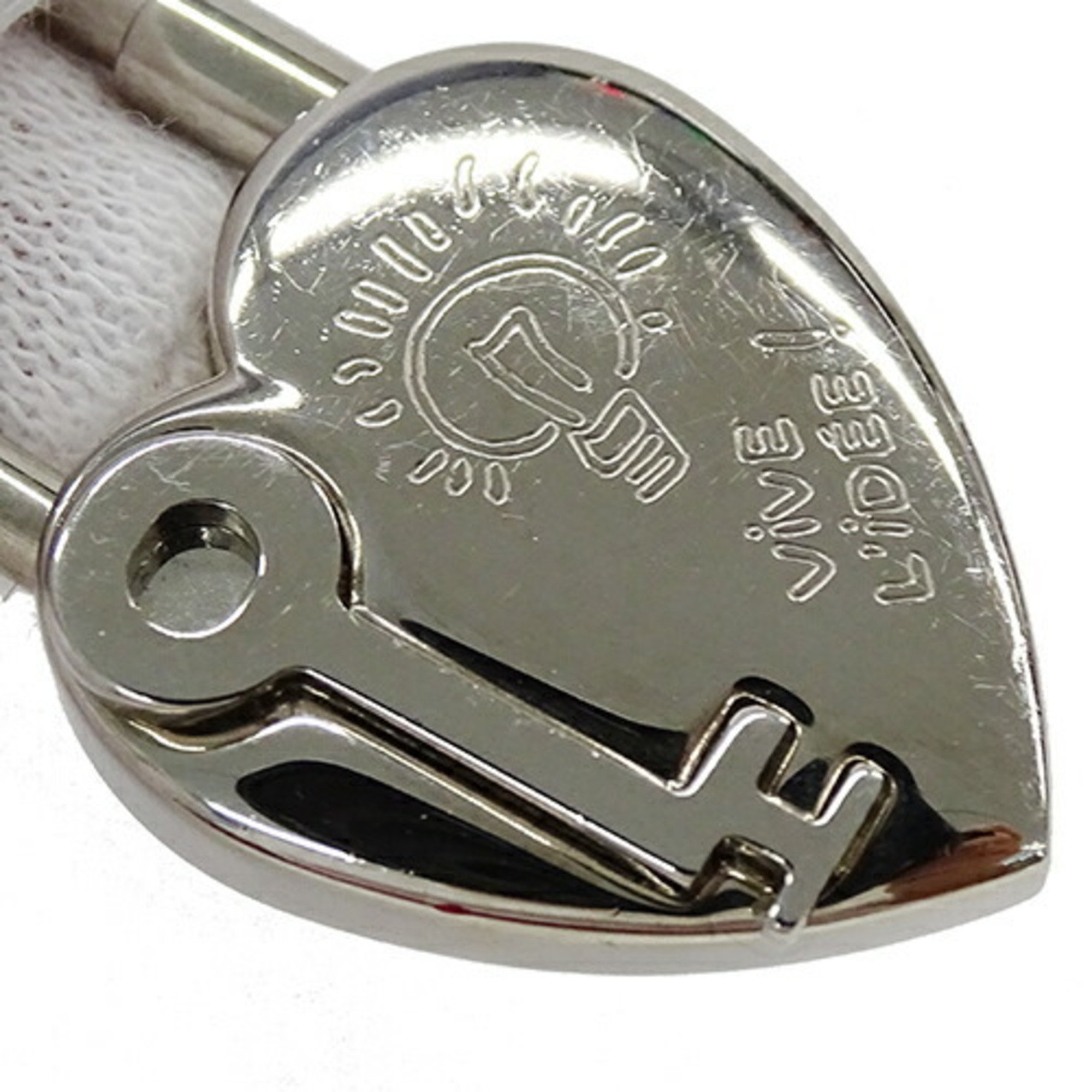 Hermes HERMES Viviride Women's Men's Heart Key Padlock 2004 Limited Edition Silver