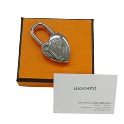 Hermes HERMES Viviride Women's Men's Heart Key Padlock 2004 Limited Edition Silver