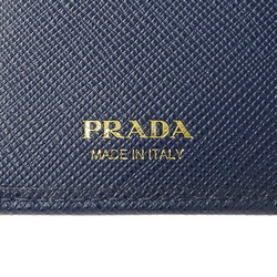 PRADA Wallet Women's Men's Bi-fold Saffiano Blue 1ML225