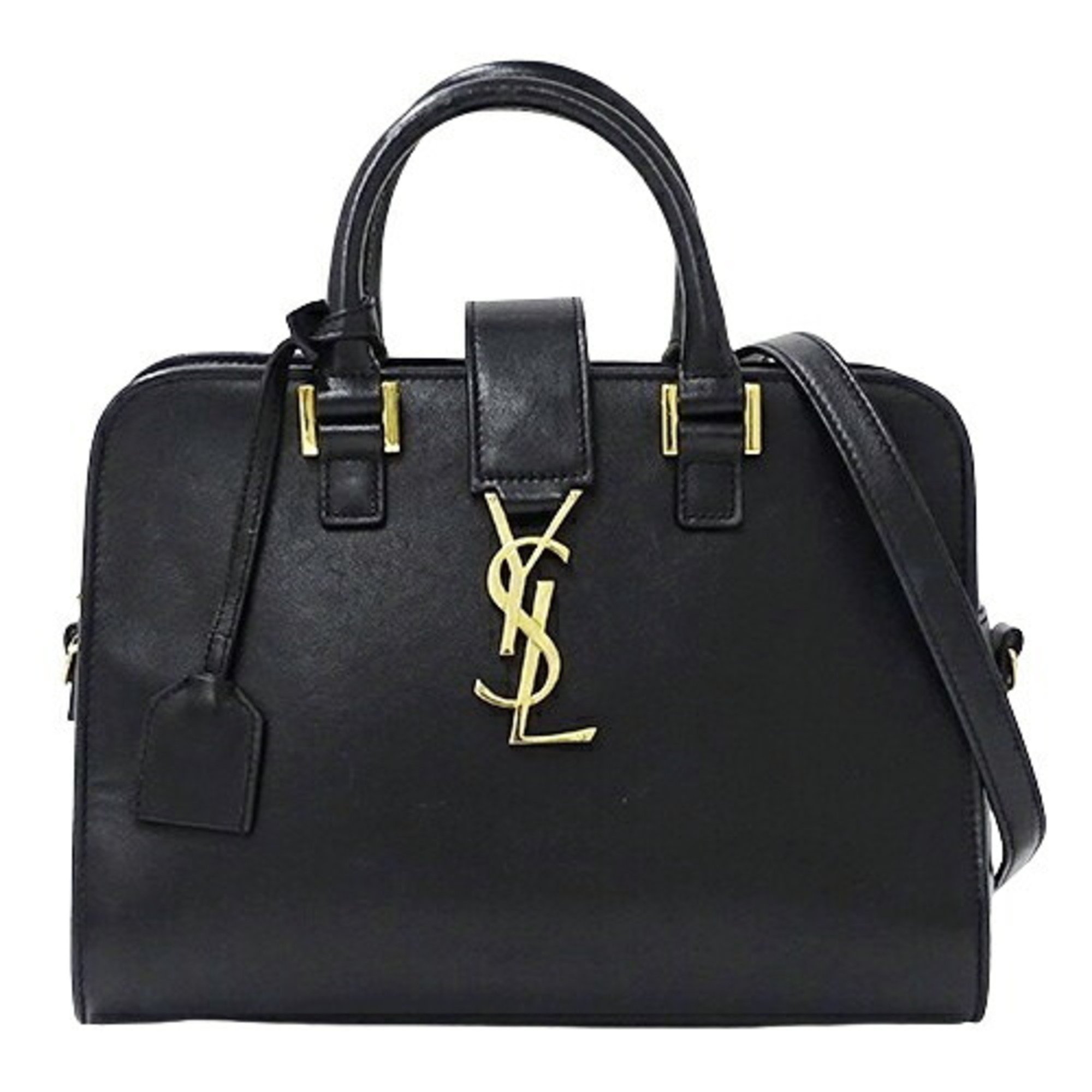 Saint Laurent SAINT LAURENT Bag Women's Handbag Shoulder 2way Leather Baby Cabas Black 568853