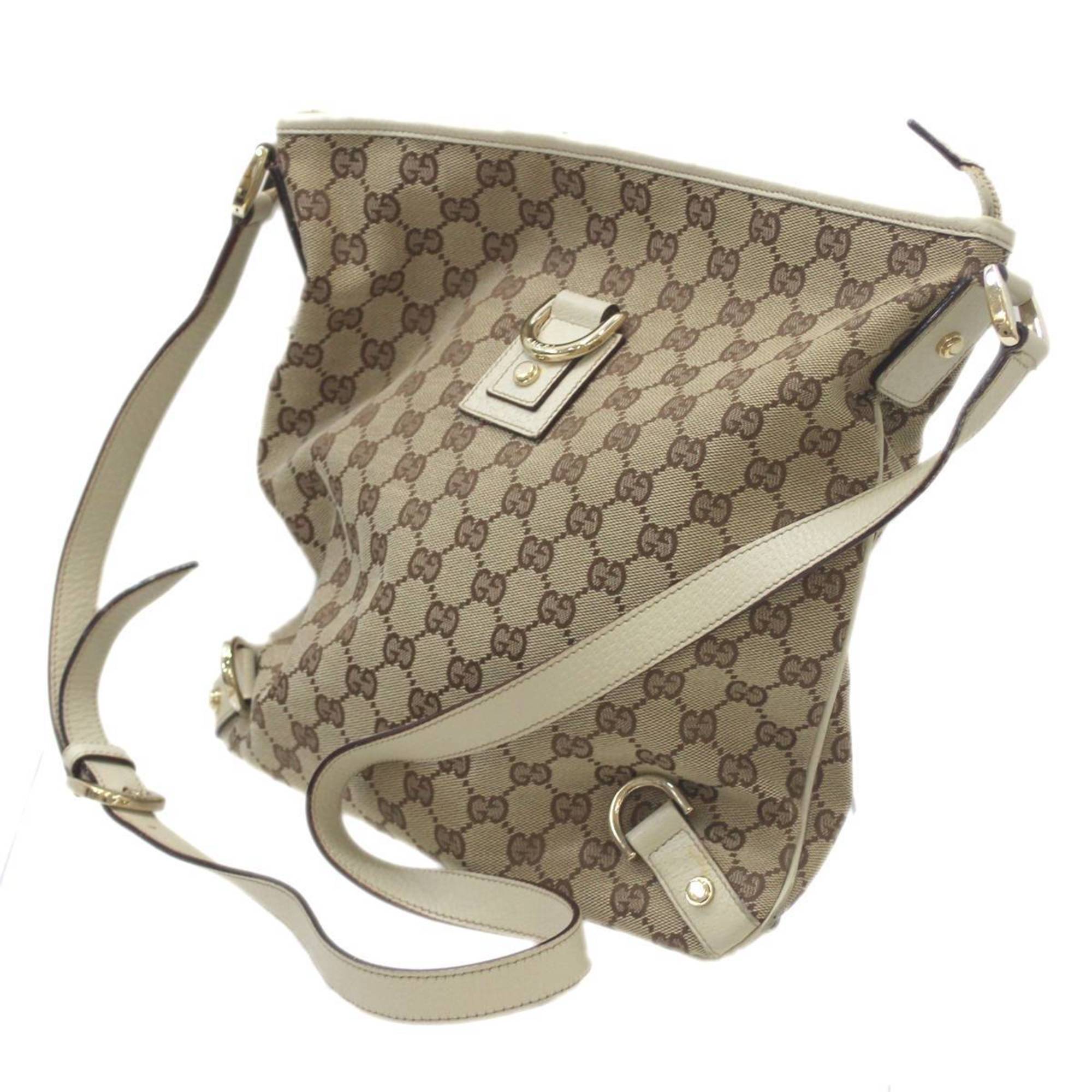 GUCCI Gucci Shoulder Bag GG Canvas Brown 131326