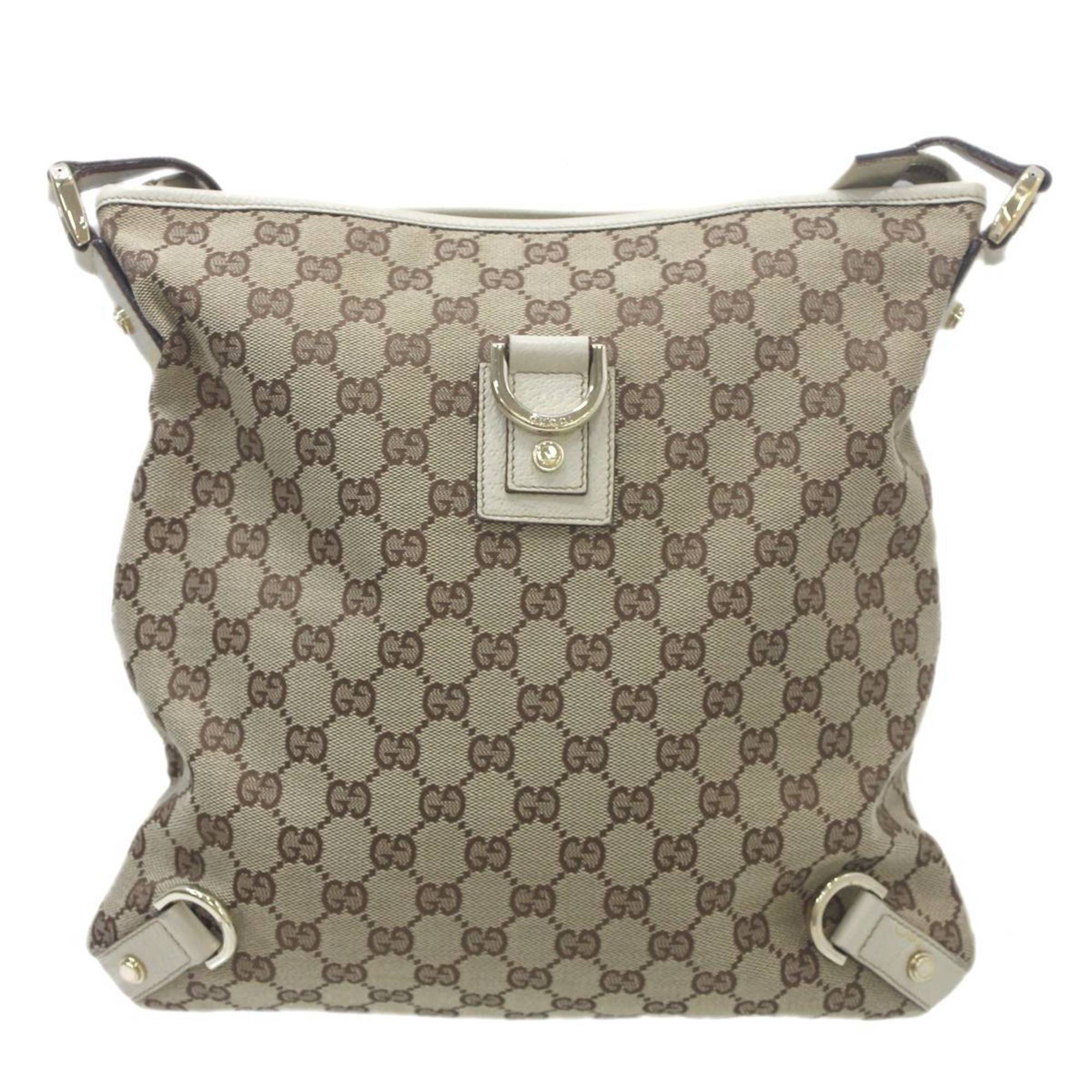 GUCCI Gucci Shoulder Bag GG Canvas Brown 131326