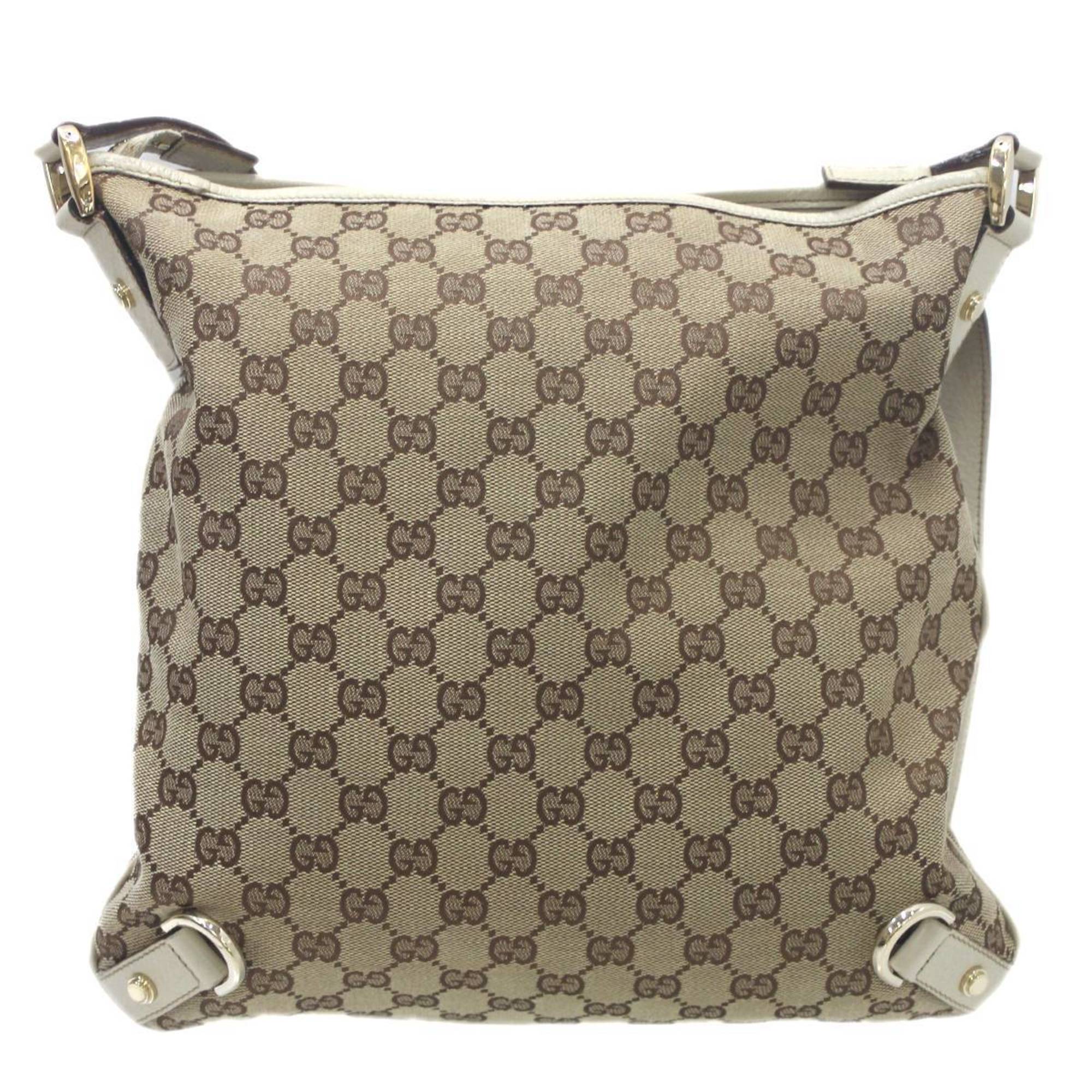 GUCCI Gucci Shoulder Bag GG Canvas Brown 131326