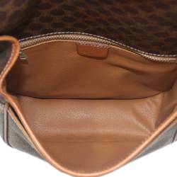 CELINE Shoulder bag, Macadam pattern, Brown