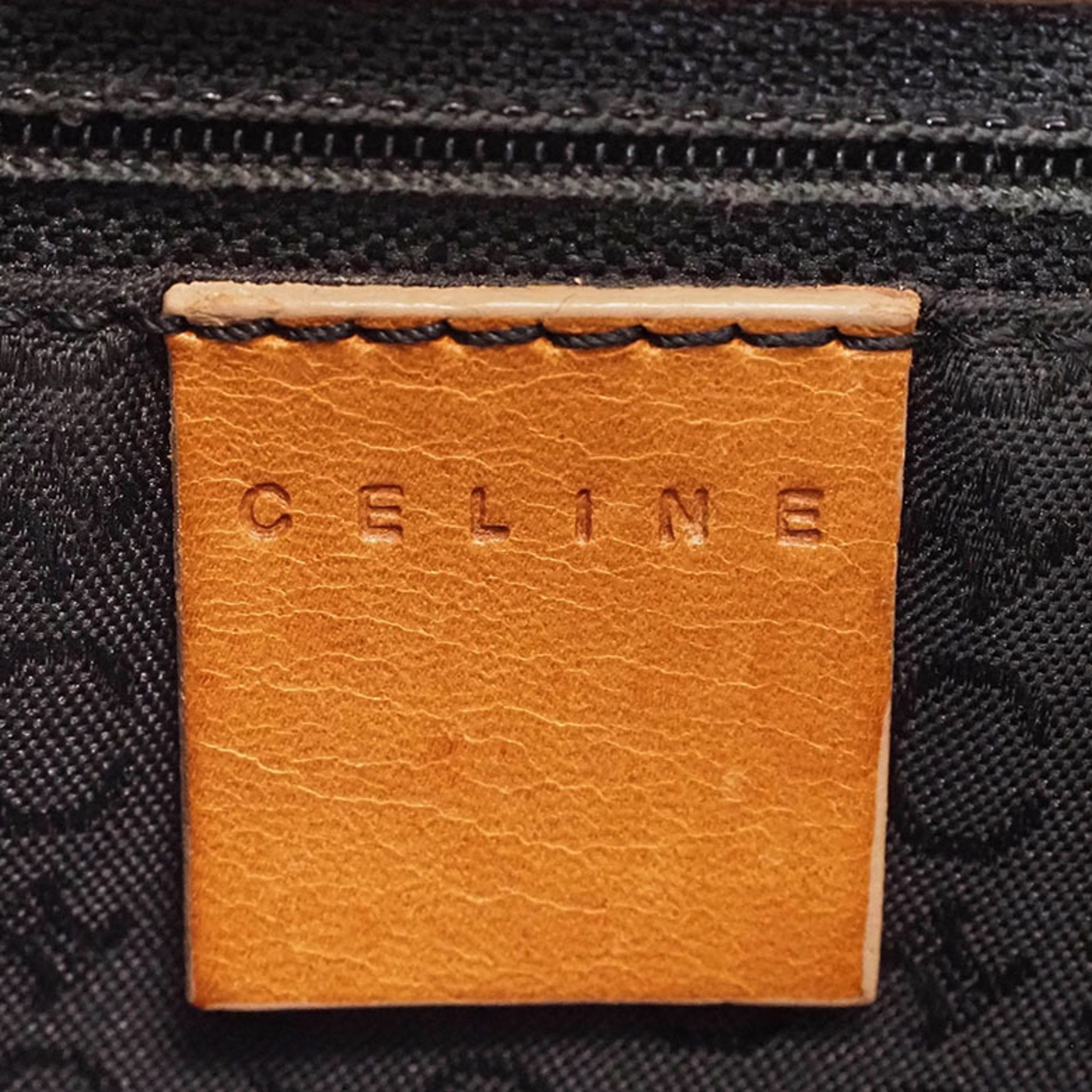 CELINE C-Blason Bag Black Women's Suede