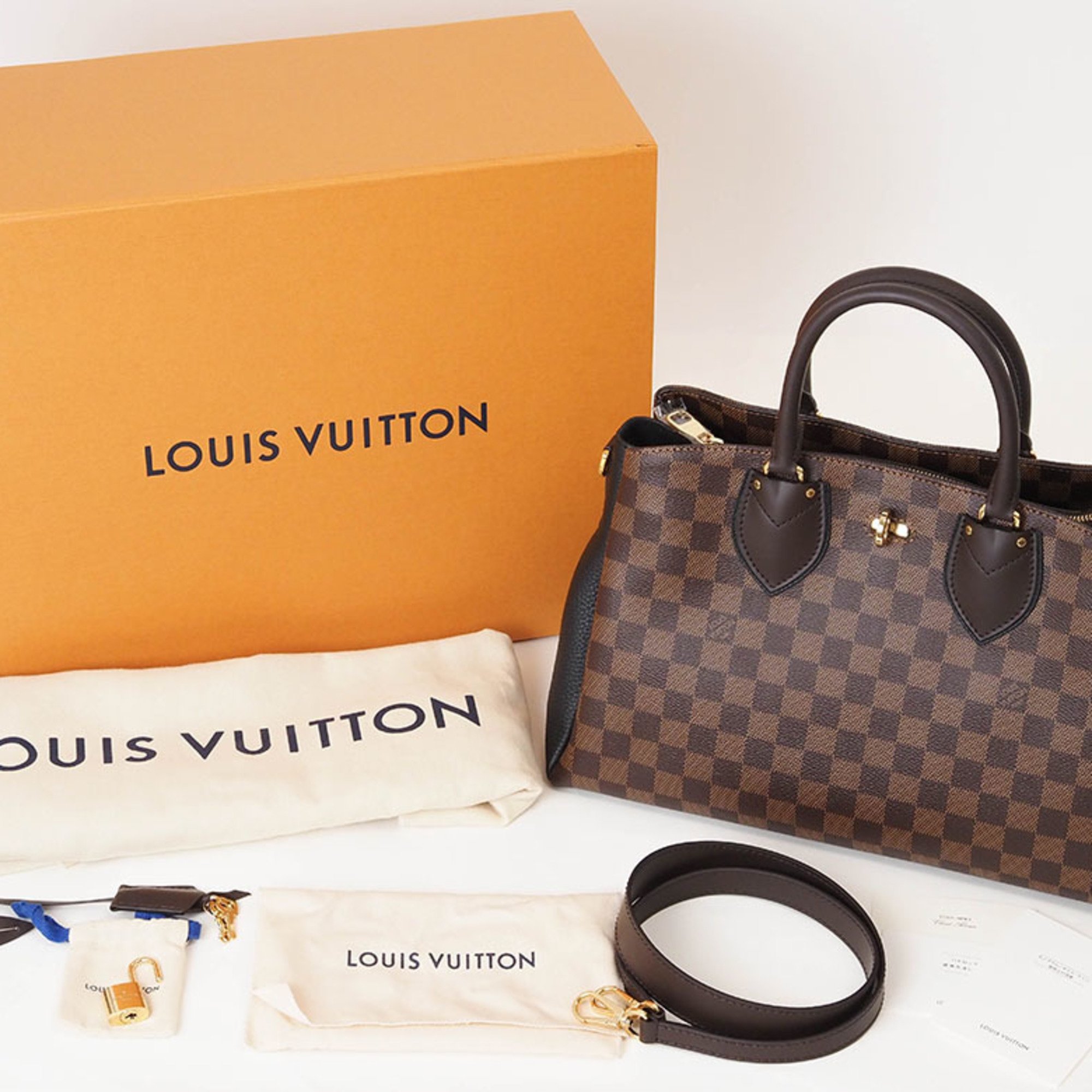 Louis Vuitton Normandy Handbag Damier Ebene N41487 Women's Canvas LOUIS VUITTON