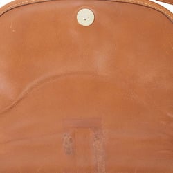 Celine Old Leather Flap Shoulder Bag Brown Women's Crossbody CELINE