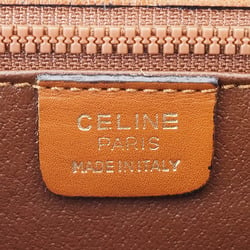 Celine Old Leather Flap Shoulder Bag Brown Women's Crossbody CELINE