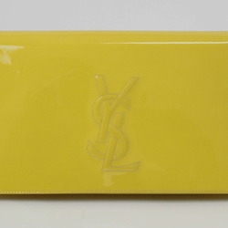 Yves Saint Laurent Cassandra Clutch Bag Second Yellow 361120 Women's Patent Leather YSL YVES SAINT LAURENT