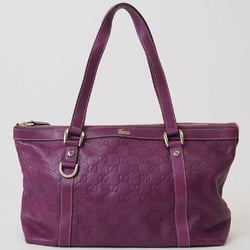 Gucci Guccissima Abby Purple 141470 Women's Leather Shoulder Bag Just GUCCI