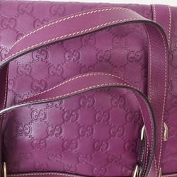 Gucci Guccissima Abby Purple 141470 Women's Leather Shoulder Bag Just GUCCI