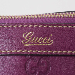 Gucci Guccissima Abby Purple 141470 Women's Leather Shoulder Bag Just GUCCI