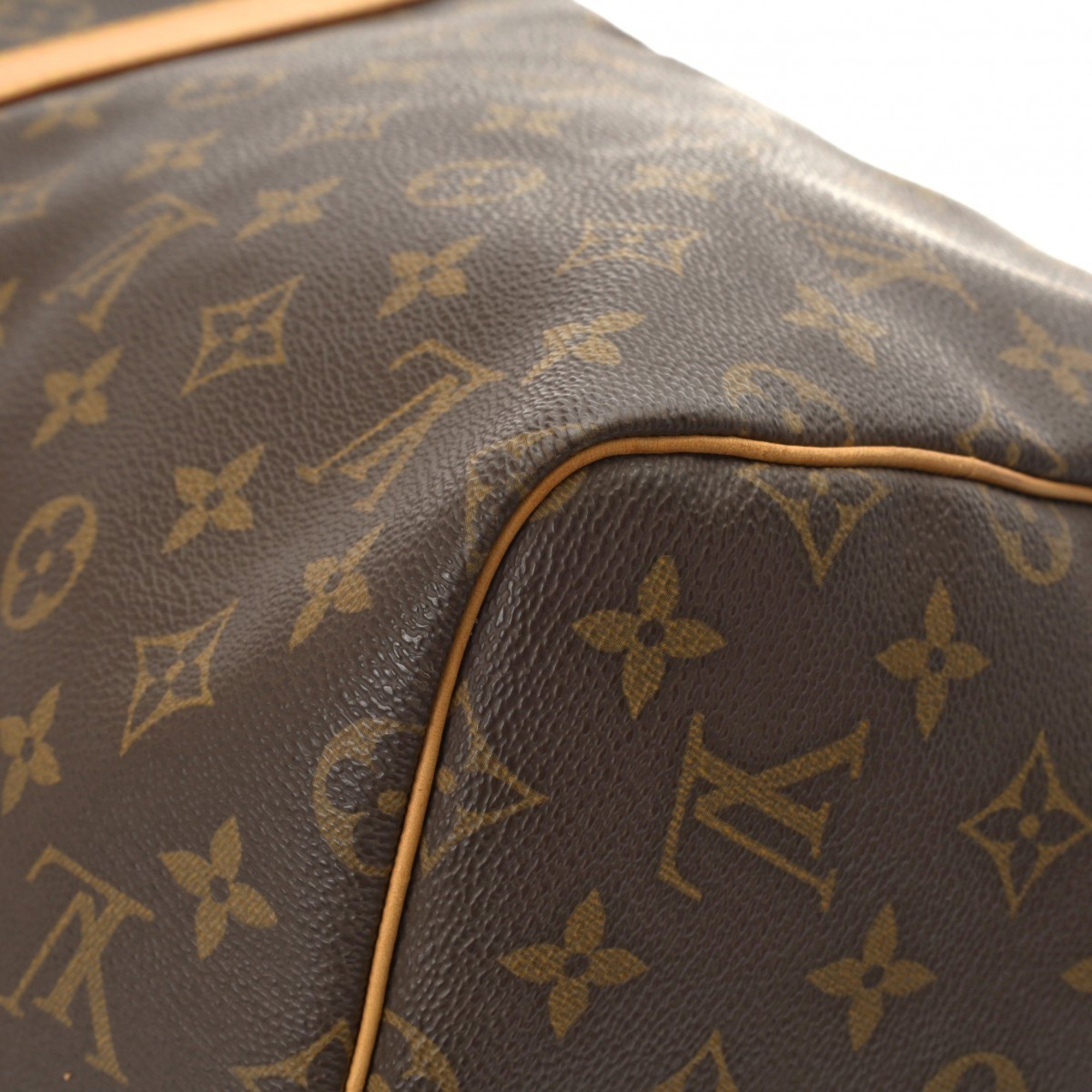 LOUIS VUITTON Louis Vuitton Monogram Keepall 55 Brown M41424 Unisex Canvas Boston Bag