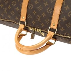 LOUIS VUITTON Louis Vuitton Monogram Keepall 55 Brown M41424 Unisex Canvas Boston Bag