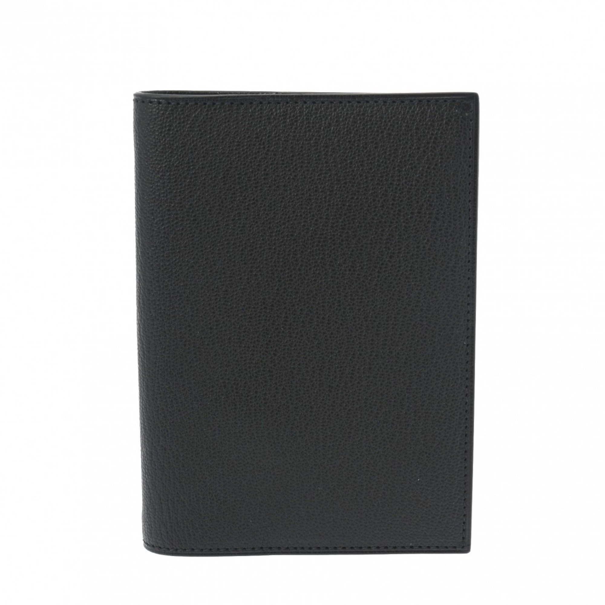 HERMES Agenda PM Black B Stamp (Around 2023) Unisex Chevre Notebook Cover