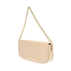 LOUIS VUITTON Louis Vuitton Monogram Empreinte Wallet on Chain Ivy Creme M82210 Women's Leather