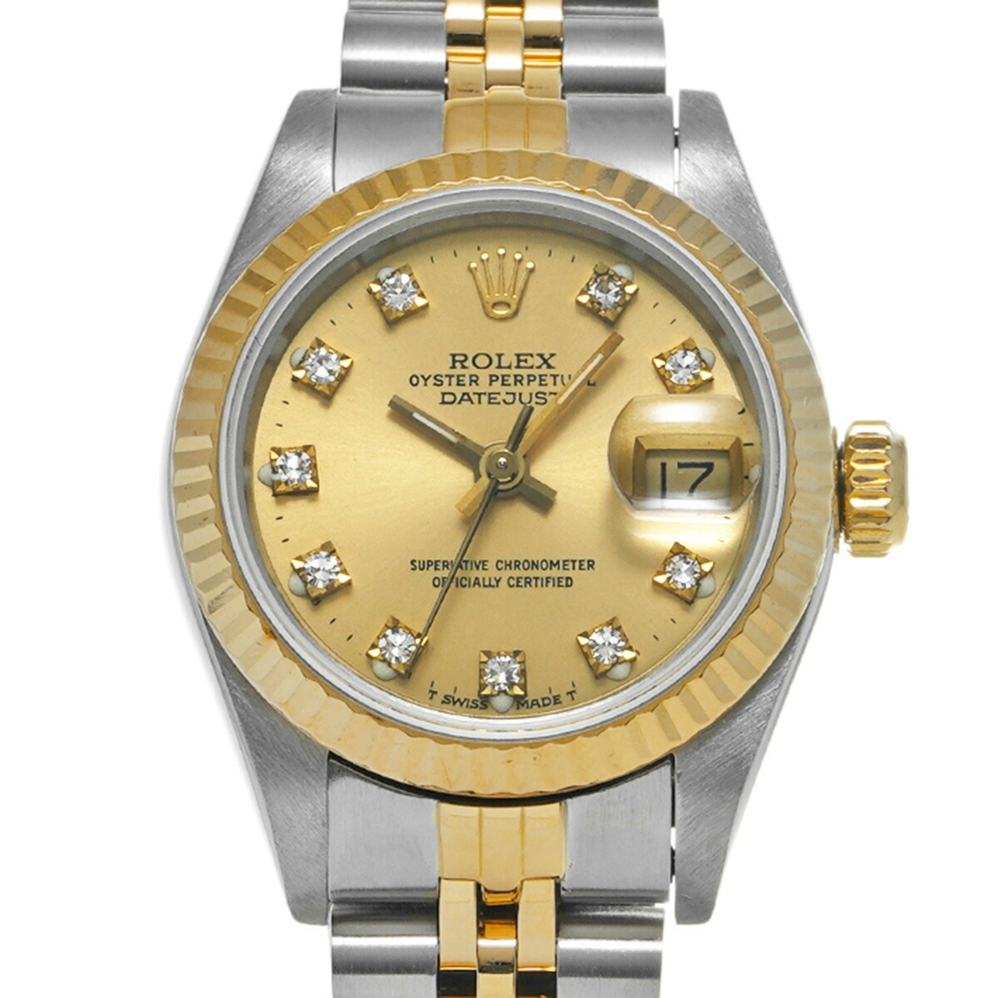 ROLEX Rolex Datejust 10P Diamond 69173G Ladies Watch Automatic