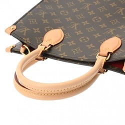 LOUIS VUITTON Louis Vuitton Monogram Sac Plat PM Brown M46263 Women's Canvas Tote Bag