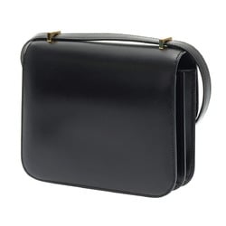 HERMES Constance 3 18 Black A Stamp (around 2017) Women's Box Calf Shoulder Bag