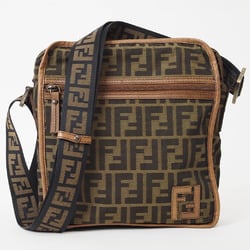 FENDI ZUCCA Shoulder Bag Brown 7VA152 Women's Canvas FF Pattern