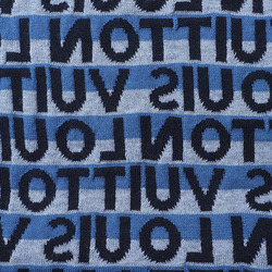 Louis Vuitton Echarpe LV Split Scarf Blue Navy M70910 Men's Wool LOUIS VUITTON