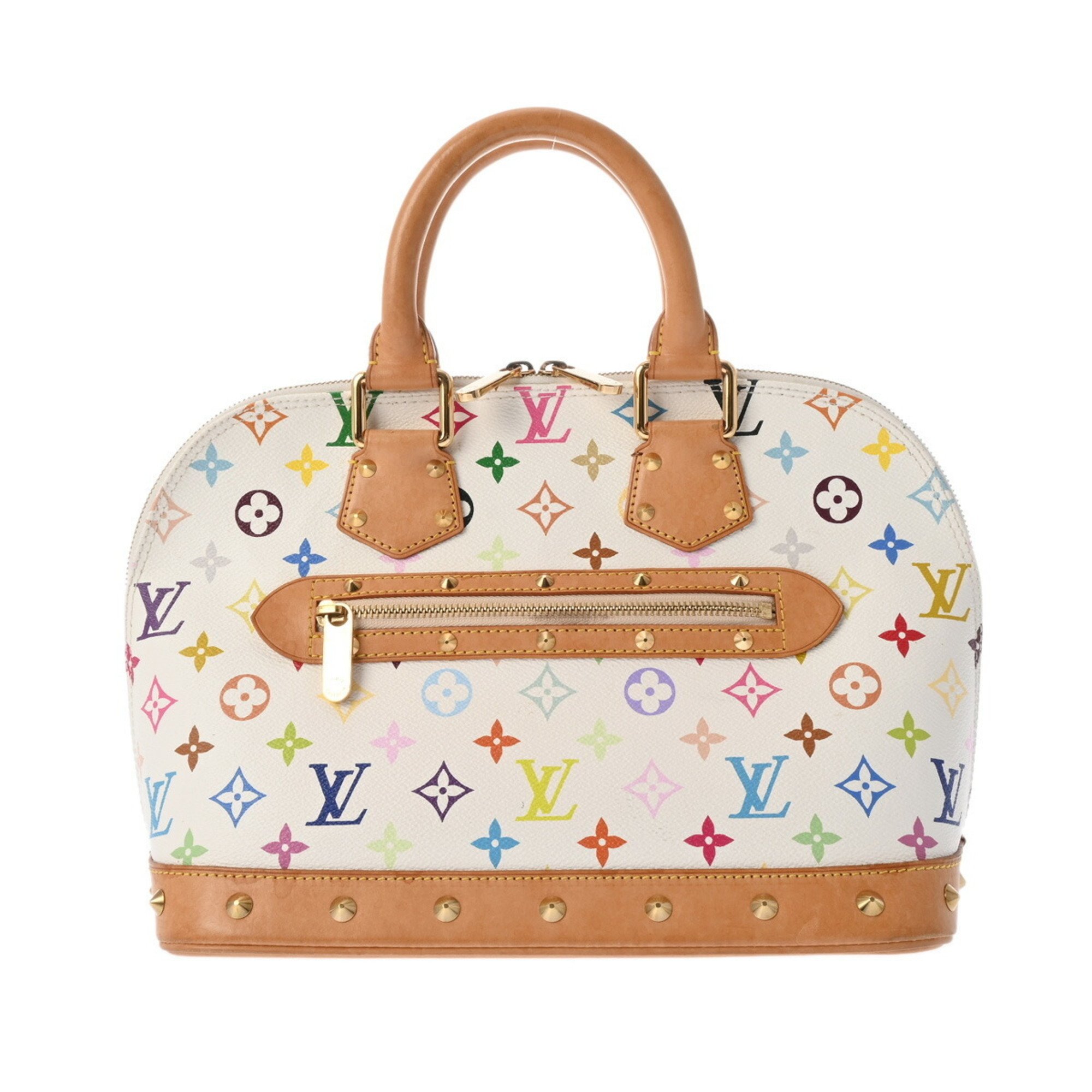 LOUIS VUITTON Louis Vuitton Monogram Multicolor Alma Blanc M92647 Women's Handbag