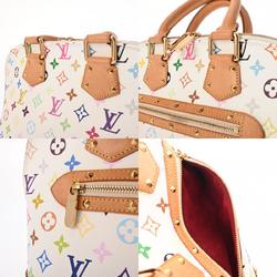 LOUIS VUITTON Louis Vuitton Monogram Multicolor Alma Blanc M92647 Women's Handbag