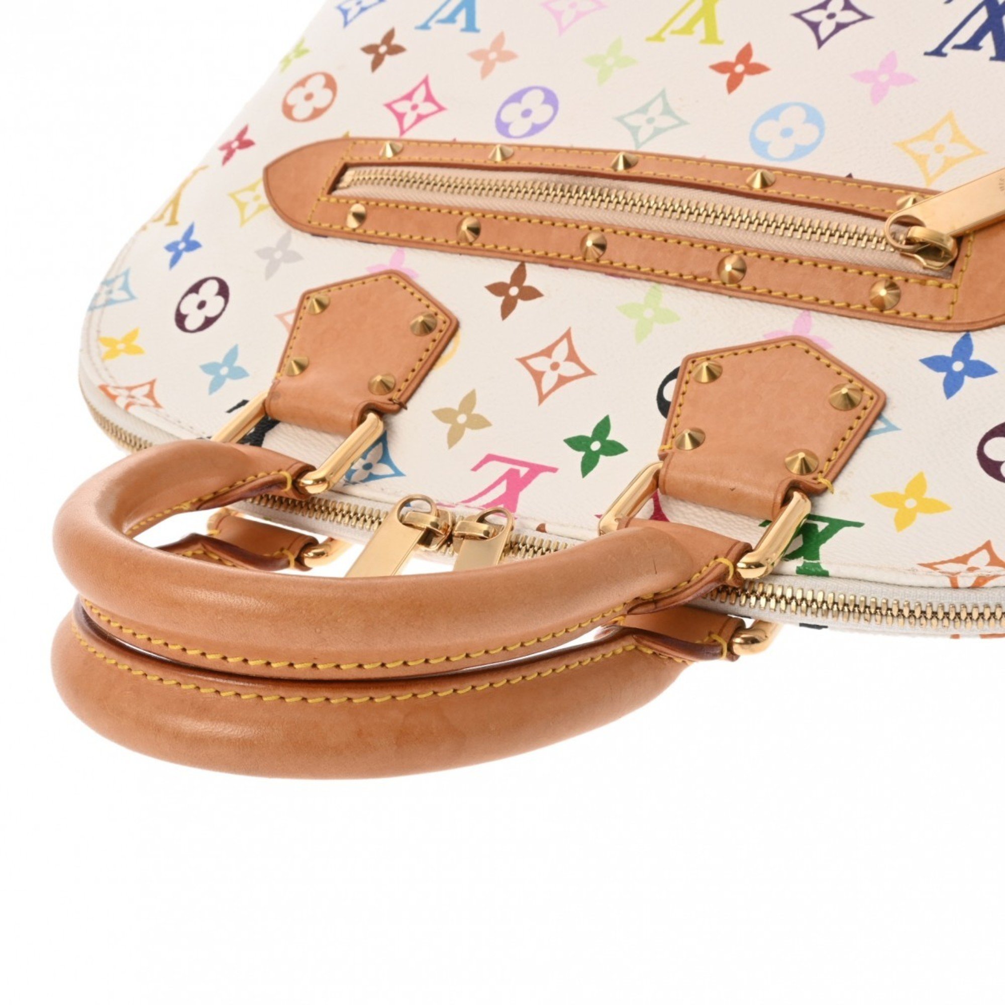 LOUIS VUITTON Louis Vuitton Monogram Multicolor Alma Blanc M92647 Women's Handbag