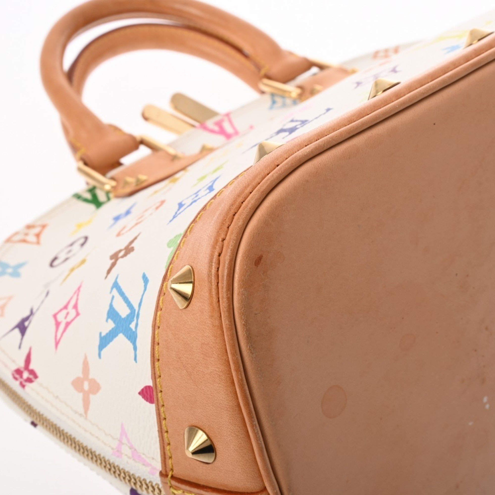 LOUIS VUITTON Louis Vuitton Monogram Multicolor Alma Blanc M92647 Women's Handbag