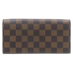 LOUIS VUITTON Louis Vuitton Portefeuille Emily Long Wallet Damier Ebene N63544 CA3164, Special Box