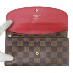 LOUIS VUITTON Louis Vuitton Portefeuille Emily Long Wallet Damier Ebene N63544 CA3164, Special Box