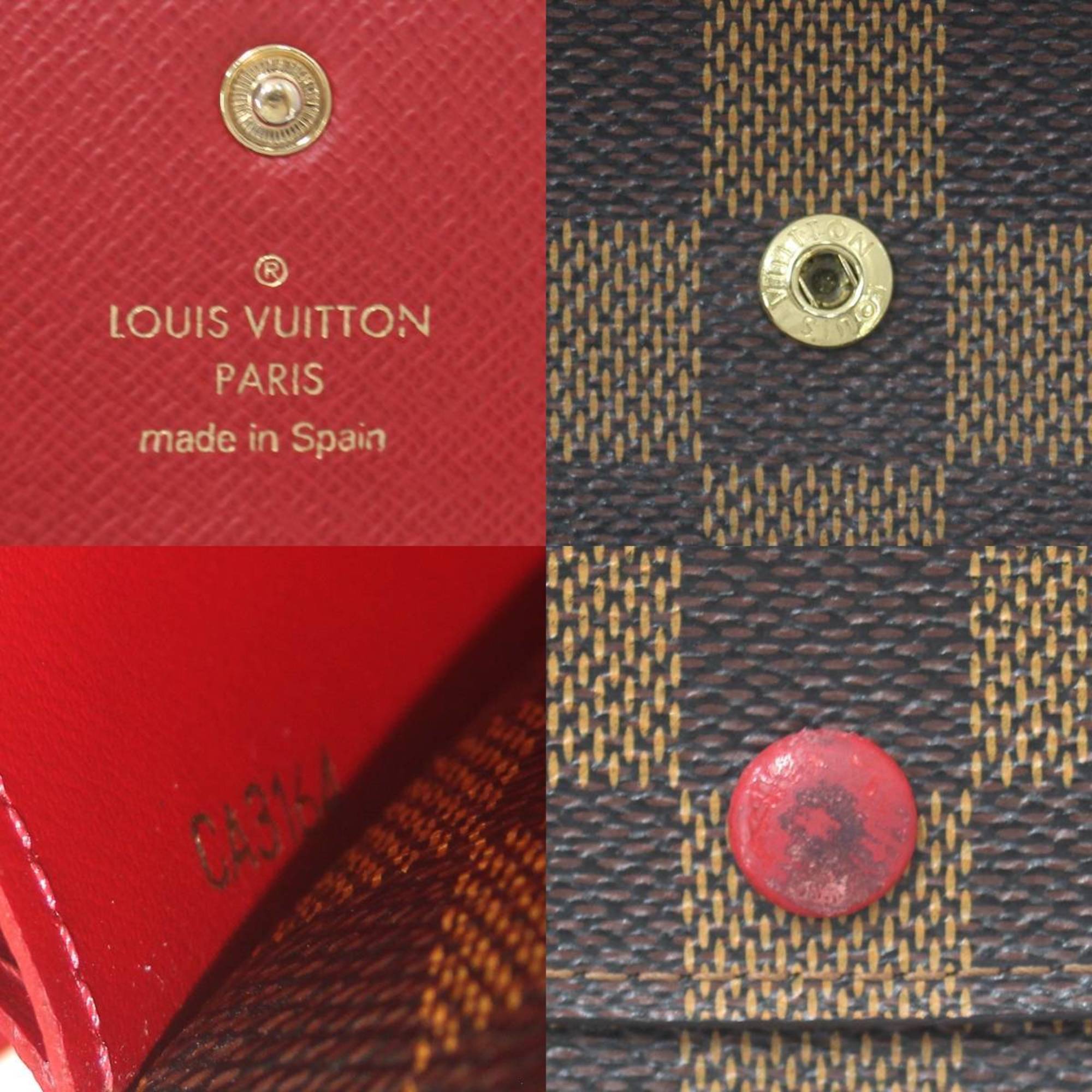 LOUIS VUITTON Louis Vuitton Portefeuille Emily Long Wallet Damier Ebene N63544 CA3164, Special Box