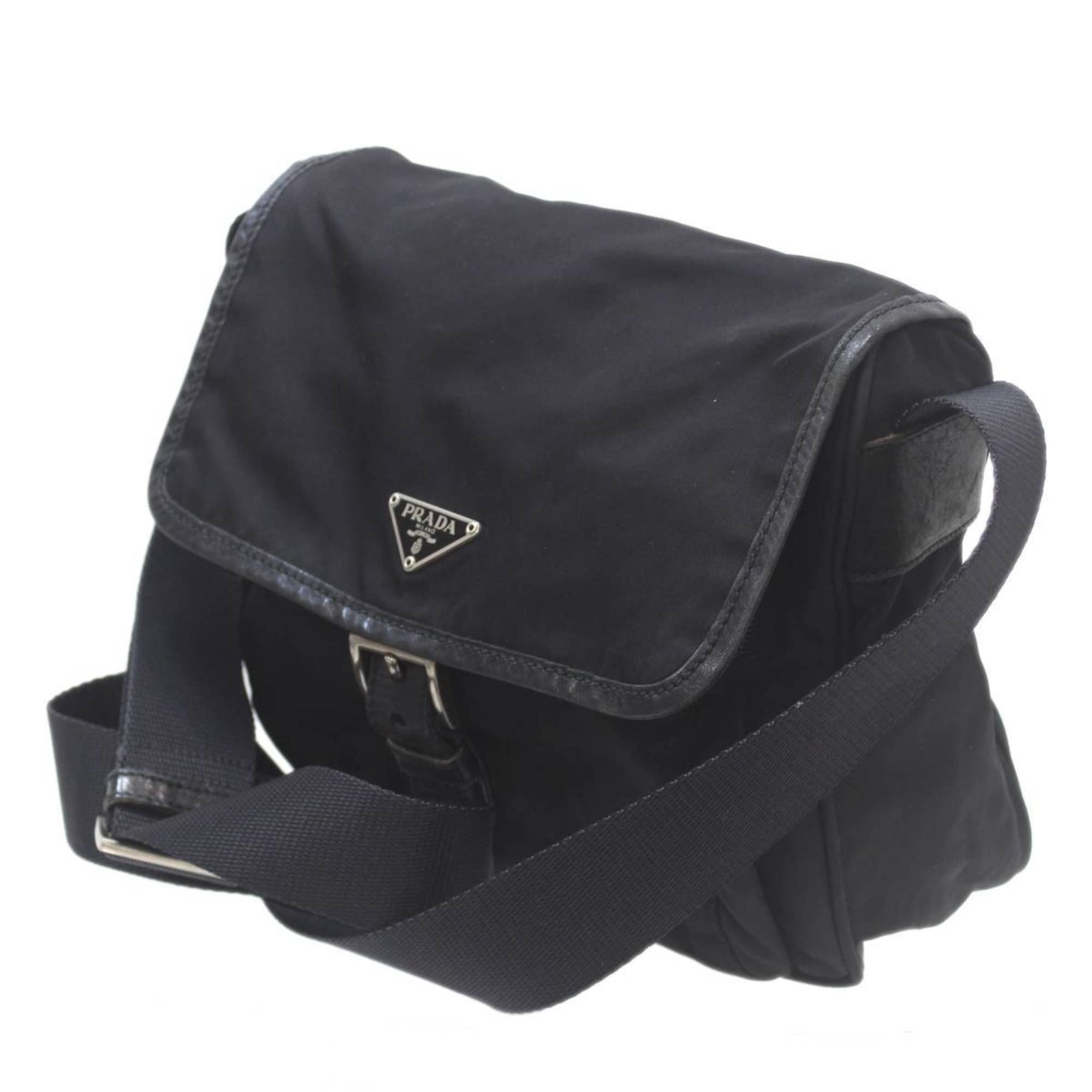 PRADA Prada Shoulder Bag Nylon Black