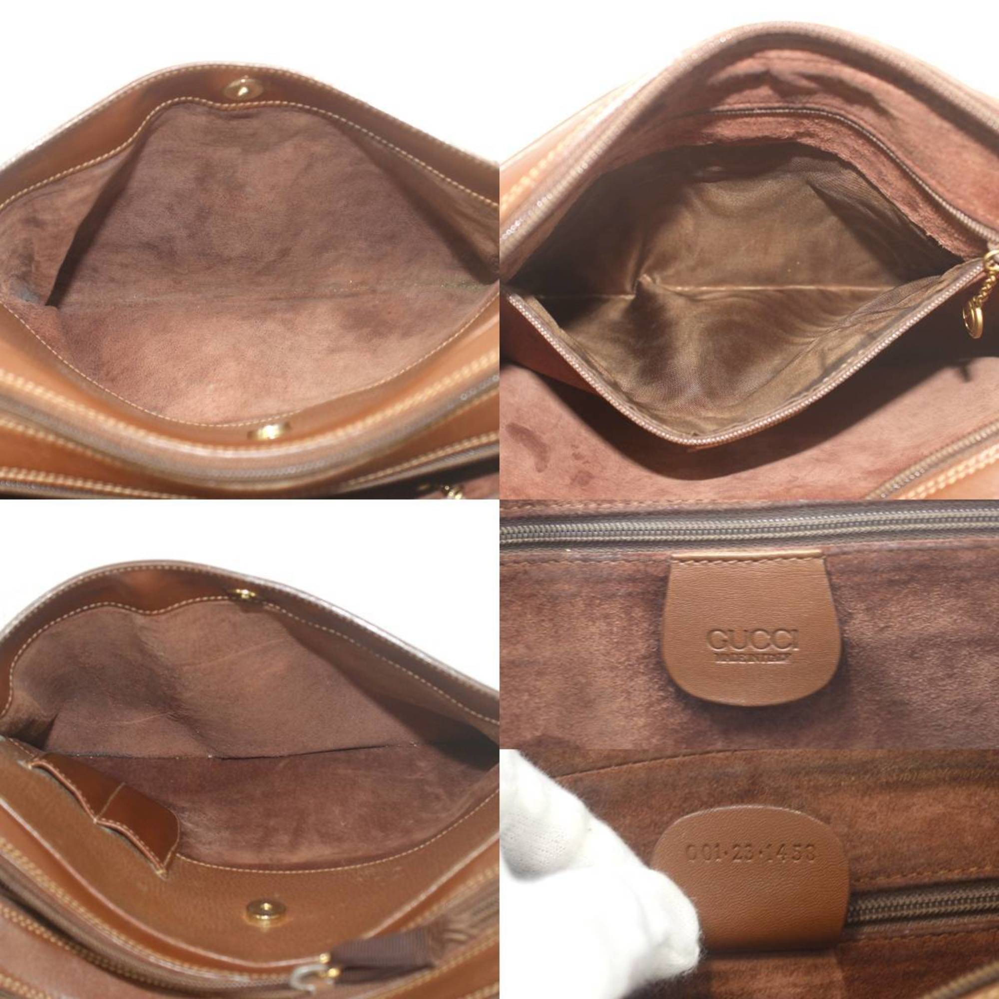 GUCCI Gucci Shoulder Bag Leather Brown 001・23・1458