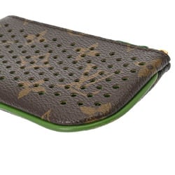 LOUIS VUITTON Louis Vuitton Monogram Perforated Pochette Cle Vert M95186 Unisex Canvas Coin Case