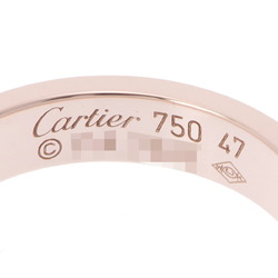 CARTIER Love Ring #47 Size 7 Women's K18 Pink Gold