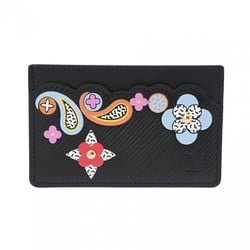 LOUIS VUITTON Louis Vuitton Porte Carte Simple Flower Noir M62068 Unisex Epi Leather Card Case