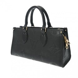 LOUIS VUITTON Louis Vuitton Monogram Empreinte On the Go EW Noir M23640 Women's Leather Handbag