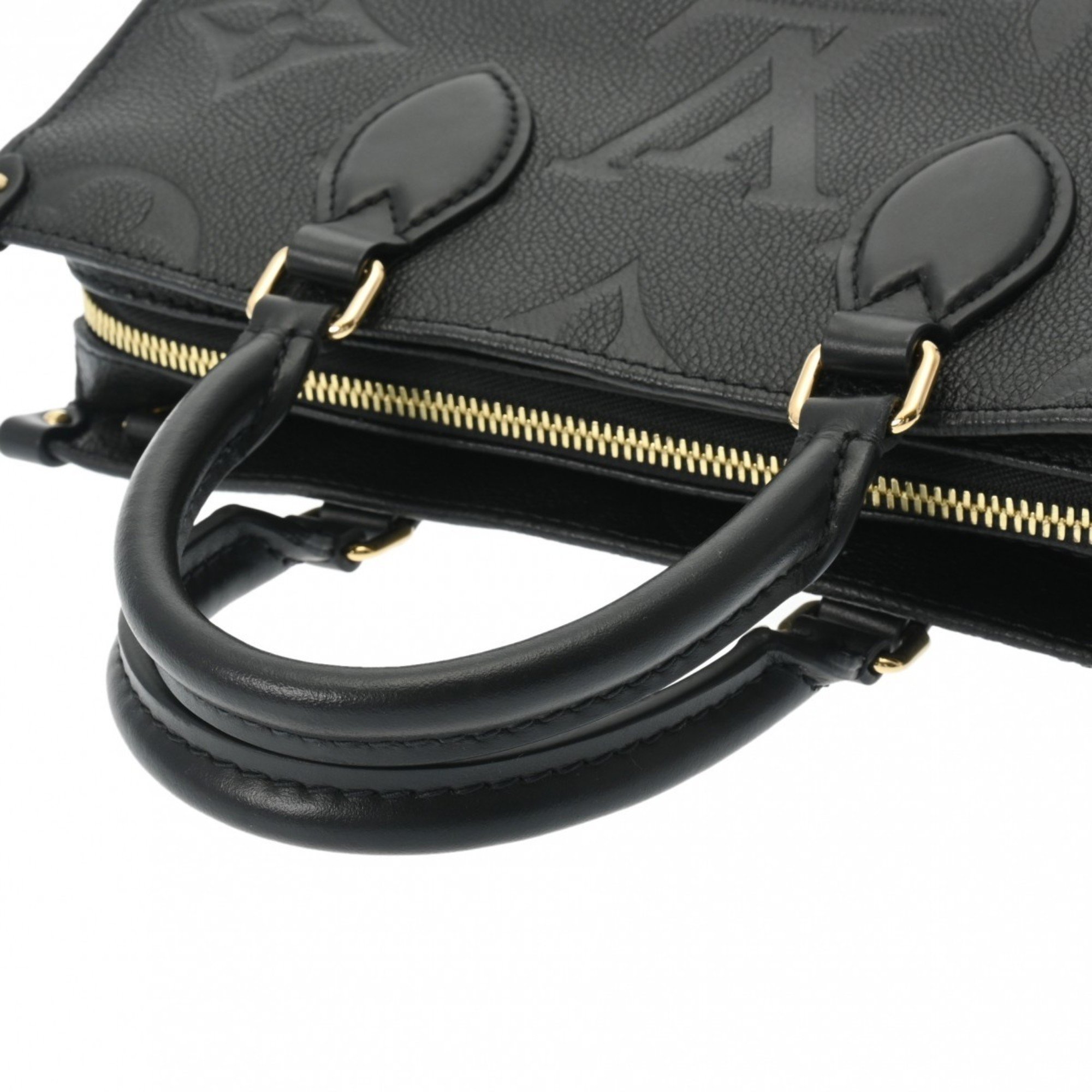 LOUIS VUITTON Louis Vuitton Monogram Empreinte On the Go EW Noir M23640 Women's Leather Handbag