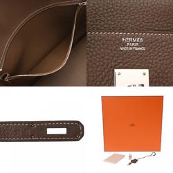 HERMES Hermes Birkin 35 Etoupe □R stamp (around 2014) Unisex Taurillon Clemence handbag