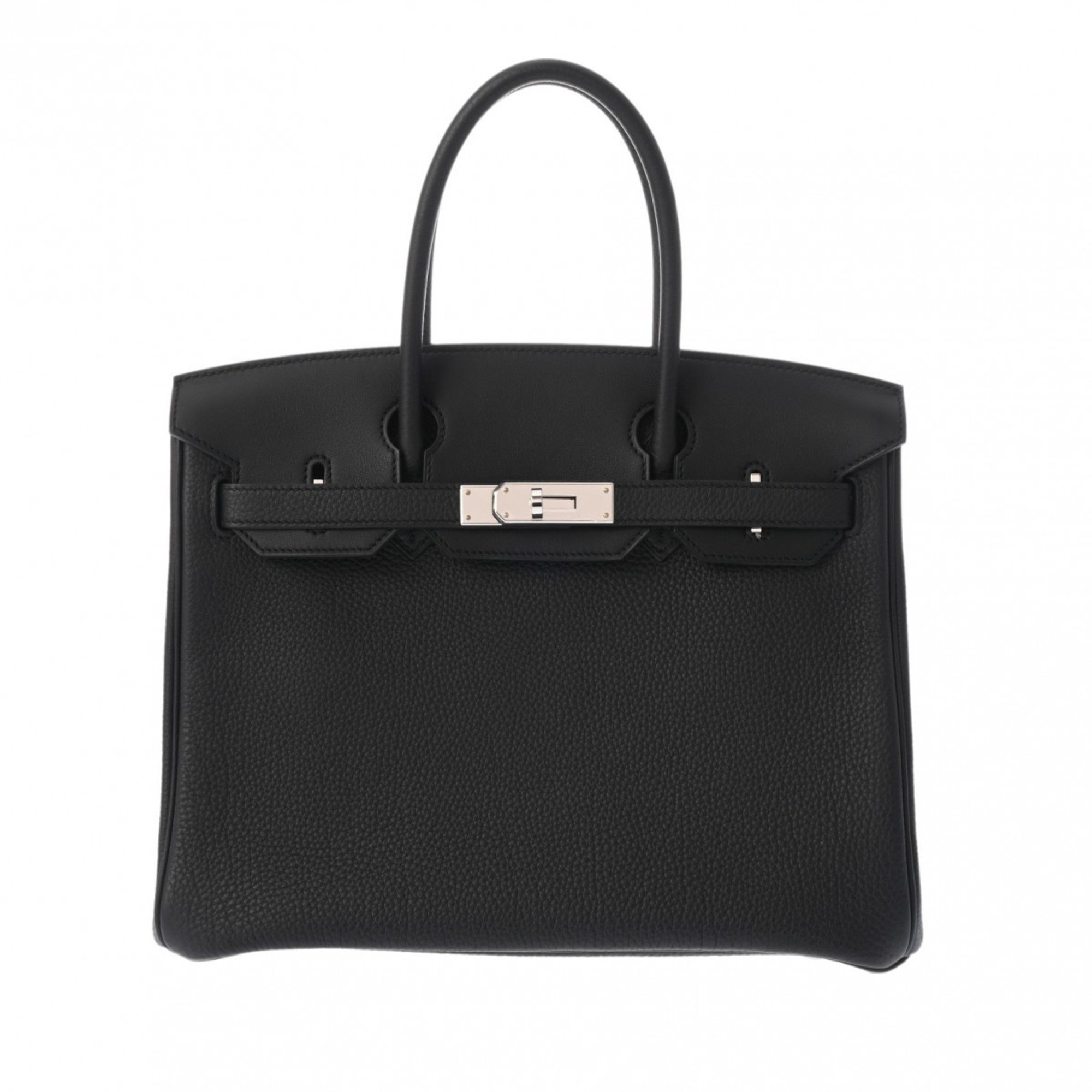 HERMES Hermes Birkin 30 3EN1 Black U Stamp (around 2022) Women's Togo Swift Leather Toile H Handbag