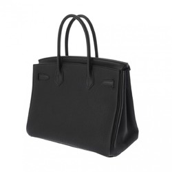 HERMES Hermes Birkin 30 3EN1 Black U Stamp (around 2022) Women's Togo Swift Leather Toile H Handbag