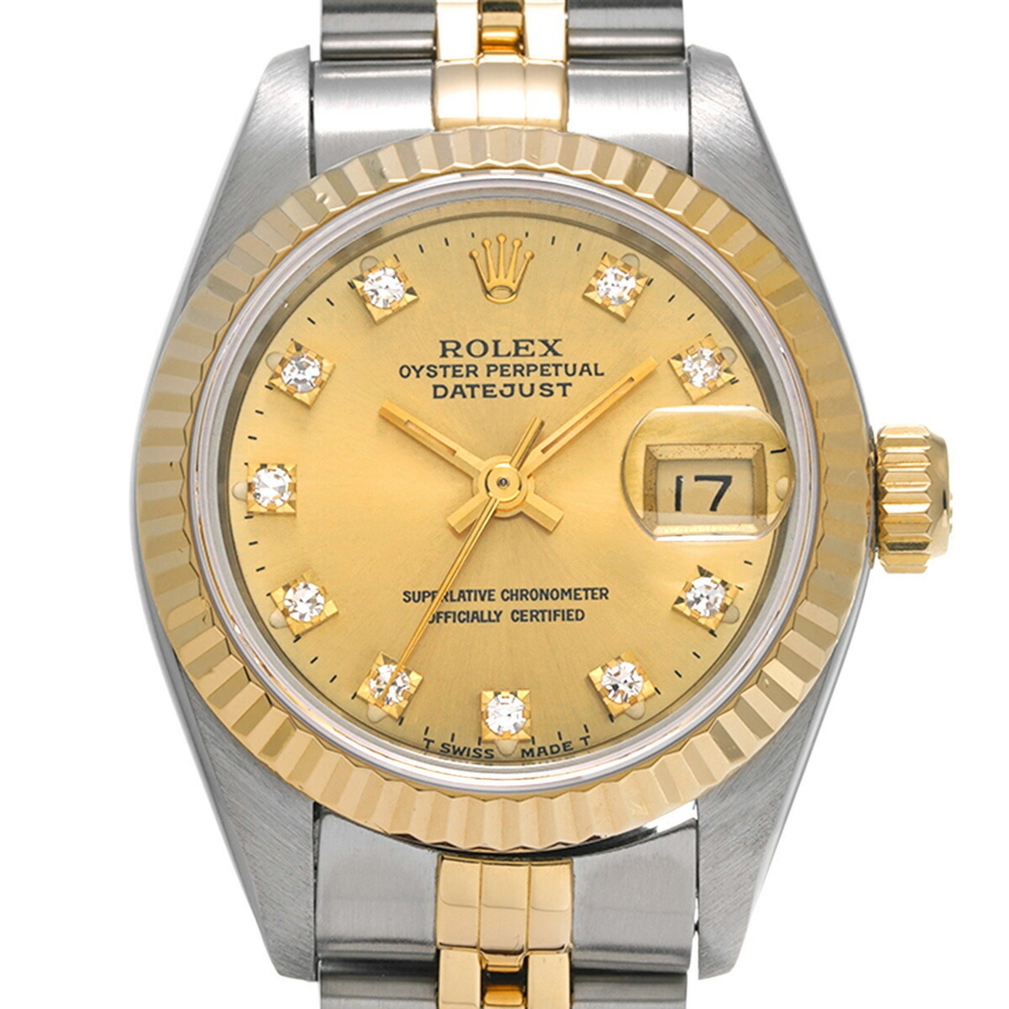 ROLEX Rolex Datejust 10P Diamond 69173G Ladies Watch Automatic