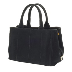 PRADA Prada Canapa Black 1BG439 Women's Denim Handbag