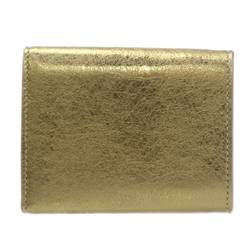 BVLGARI Bulgari Clip Tri-fold Wallet Gold 293972 Special box, GC card