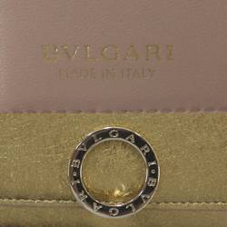 BVLGARI Bulgari Clip Tri-fold Wallet Gold 293972 Special box, GC card