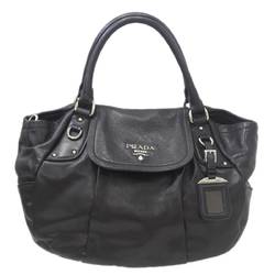 PRADA Prada 2way bag handbag shoulder black BN1628 GC card