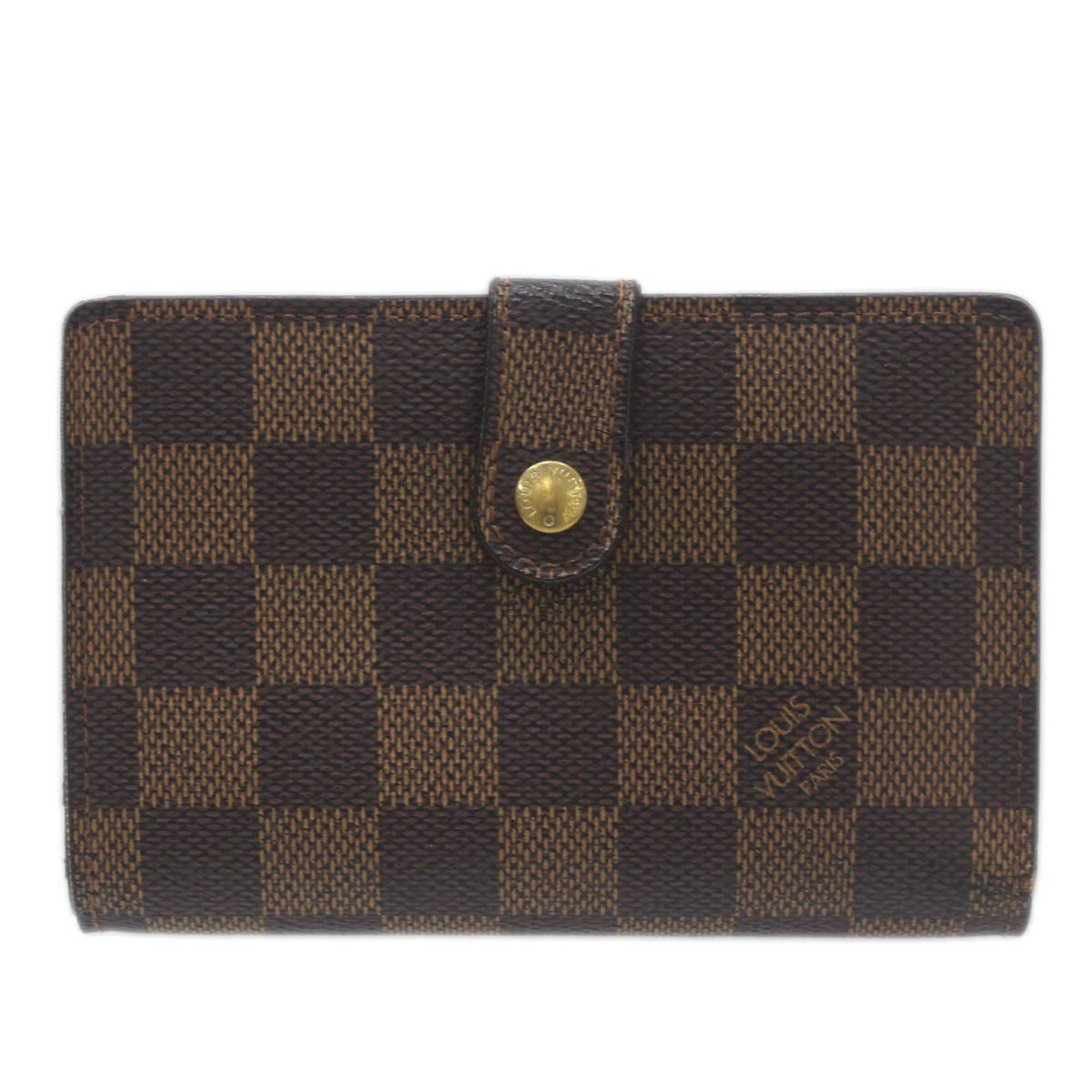 LOUIS VUITTON Louis Vuitton Portefeuille Viennois Bi-fold Wallet Damier Ebene N61674 CA1015