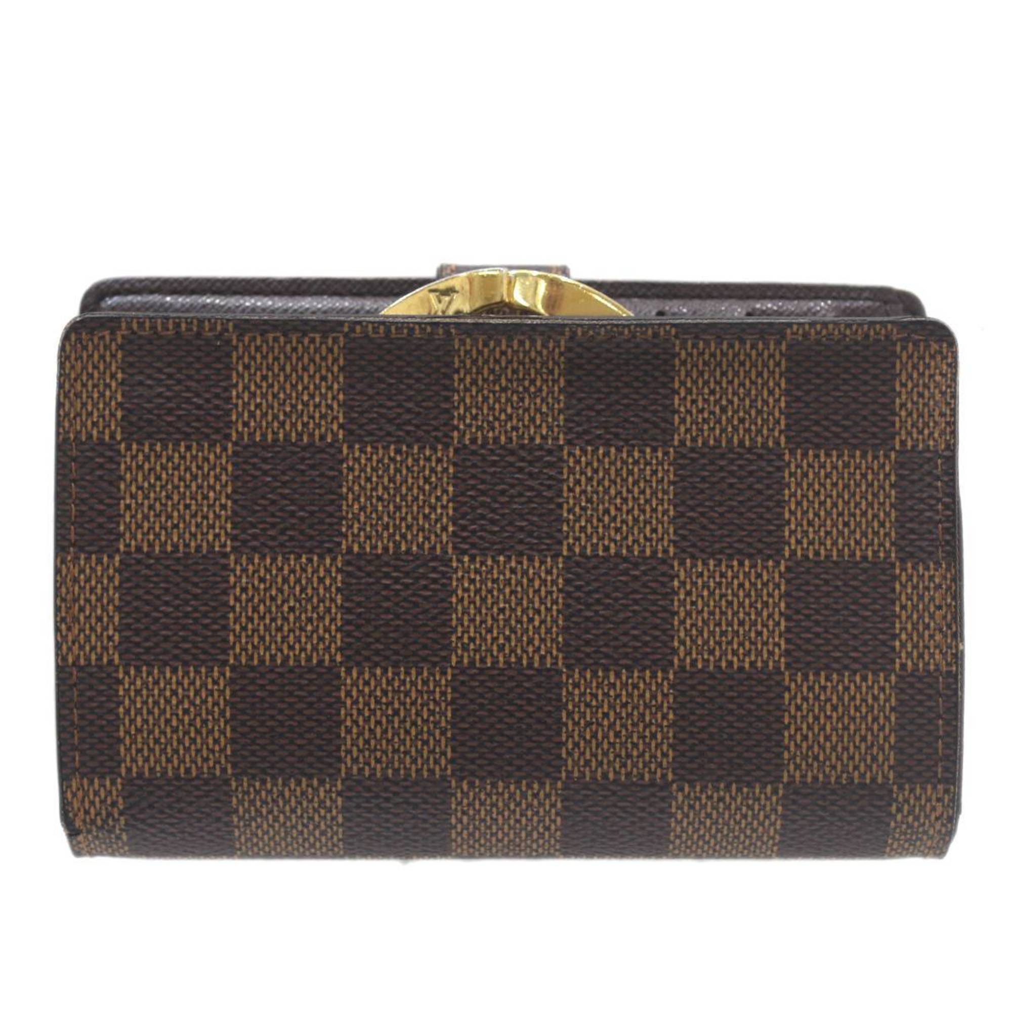 LOUIS VUITTON Louis Vuitton Portefeuille Viennois Bi-fold Wallet Damier Ebene N61674 CA1015